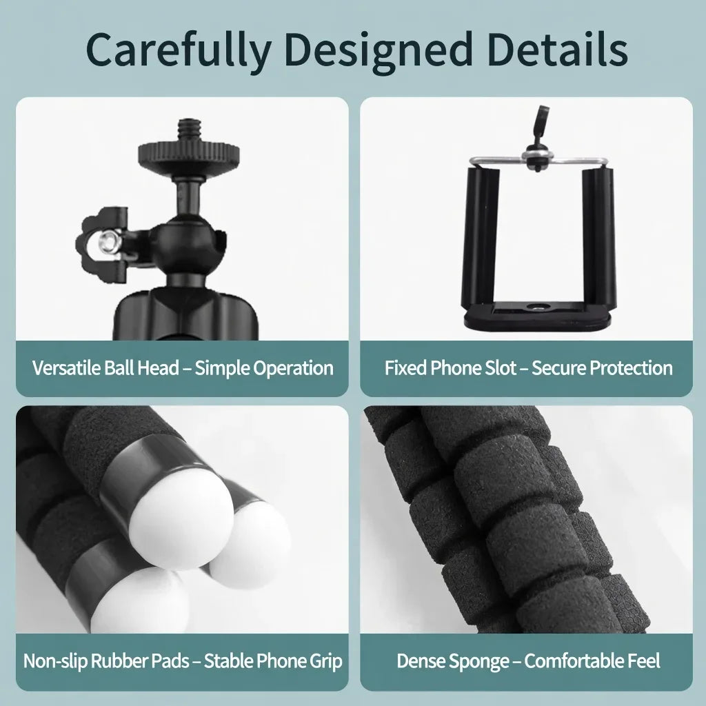 Trípode Flexible Universal para Teléfono y Cámara | Creator Essentials