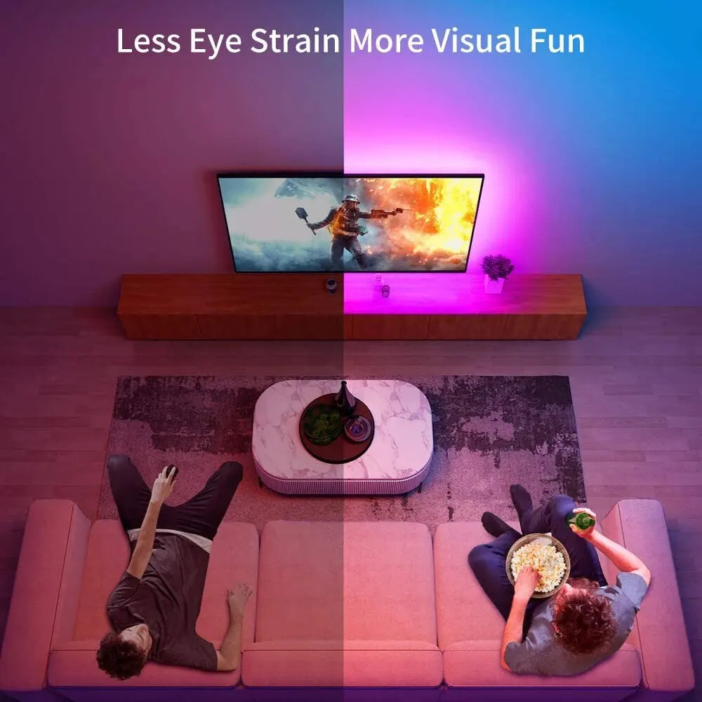 Tira LED RGB Backlight para Monitor y TV | Home Studio Decor