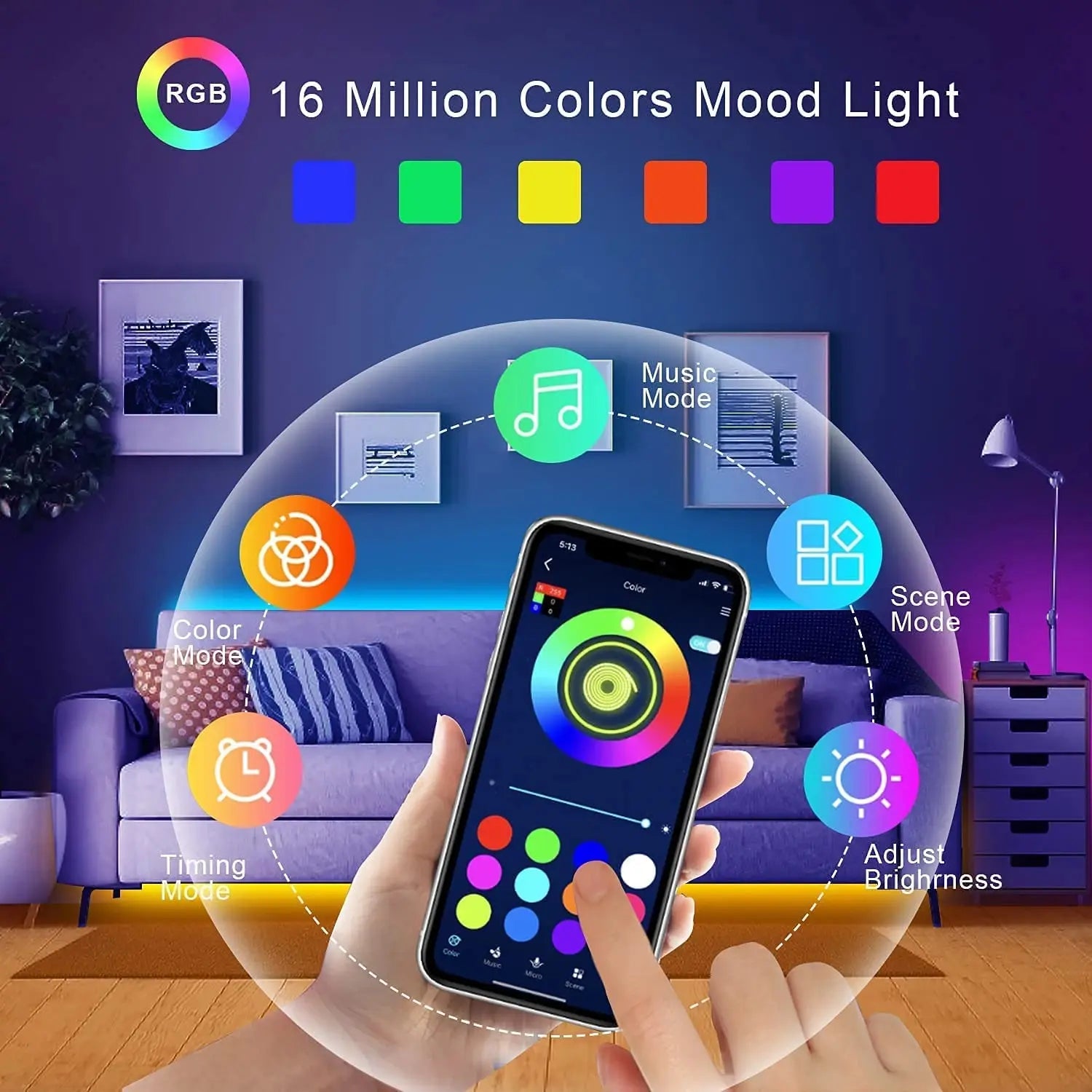 Tira LED RGB Backlight para Monitor y TV | Home Studio Decor