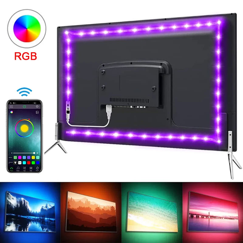 Tira LED RGB Backlight para Monitor y TV | Home Studio Decor